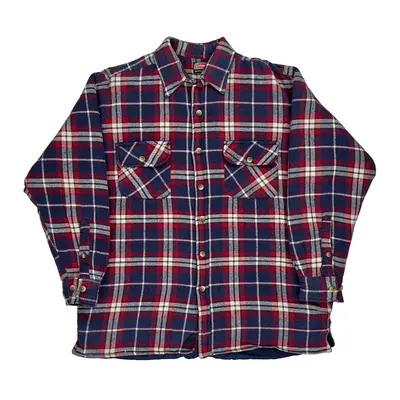 Coleman Checked Flannel Shirt - Medium Multicoloured Cotton