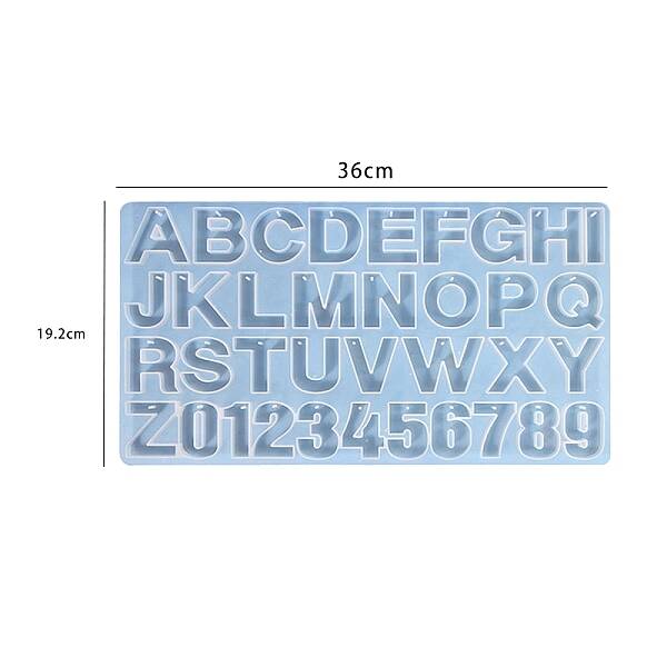 Letter A-Z & Number 0-9 Pendant DIY Silicone Molds