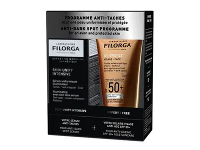 Filorga Skin Unify Intensive Anti-Spot Program Illuminating Uniforming Serum 30ml + UV Bronze Face SPF50+ 40ml