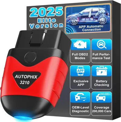 AUTOPHIX 3210 Bluetooth OBD2 Scanner Car Code Readers automotive scanner with Battery Performance Test Check Engine Light Sp...