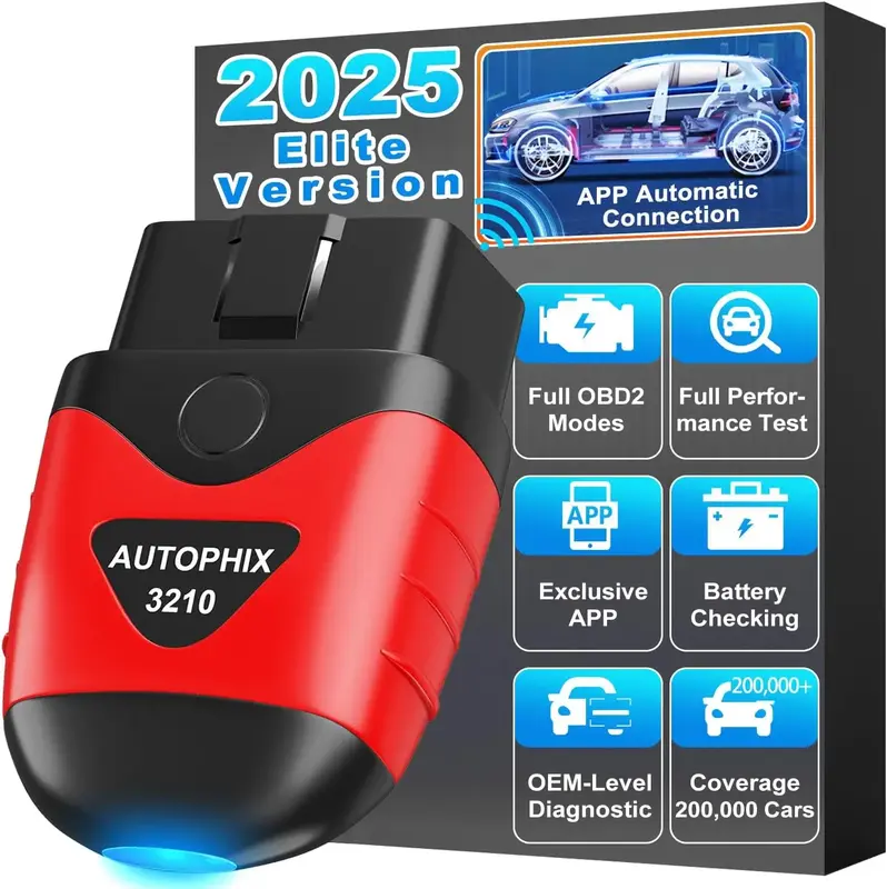 AUTOPHIX 3210 Bluetooth OBD2 Scanner Car Code Readers automotive scanner  with Battery Performance Test Check Engine Light Sp...