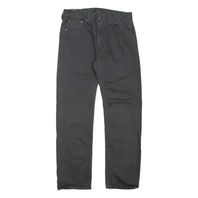 LEVI'S 505 Mens Trousers Grey Regular Straight W32 L32