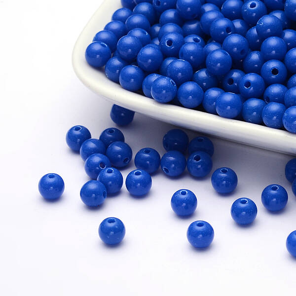 Chunky Bubblegum Round Acrylic Beads