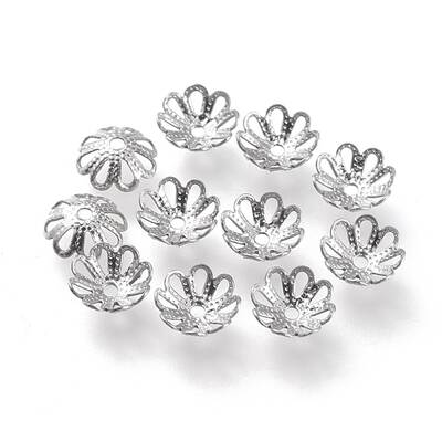Non-Tarnish 304 Stainless Steel Fancy Bead Caps