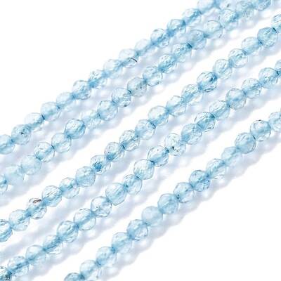 Natural Topaz Crystal Beads Strands