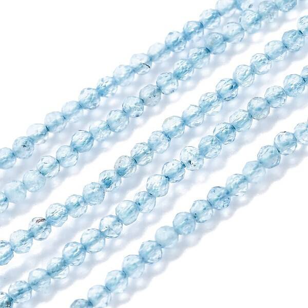 Natural Topaz Crystal Beads Strands