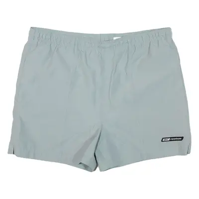 REEBOK Mesh Lined Mens Swimming Shorts Grey L W36