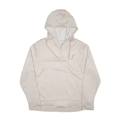 UNDER ARMOUR 1/4 Zip Hoodie Pink Pullover Womens XL