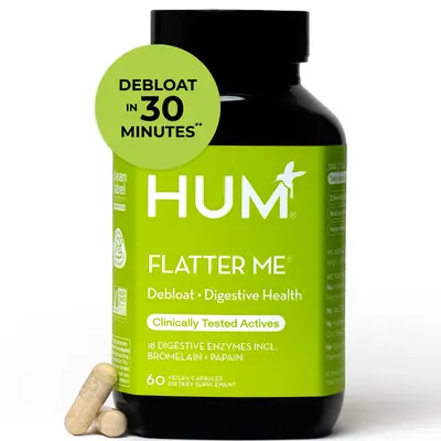 HUM Nutrition Flatter Me Digestive Enzymes, 60 Capsules