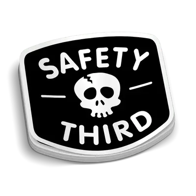Safety Third Hard Hat Decal