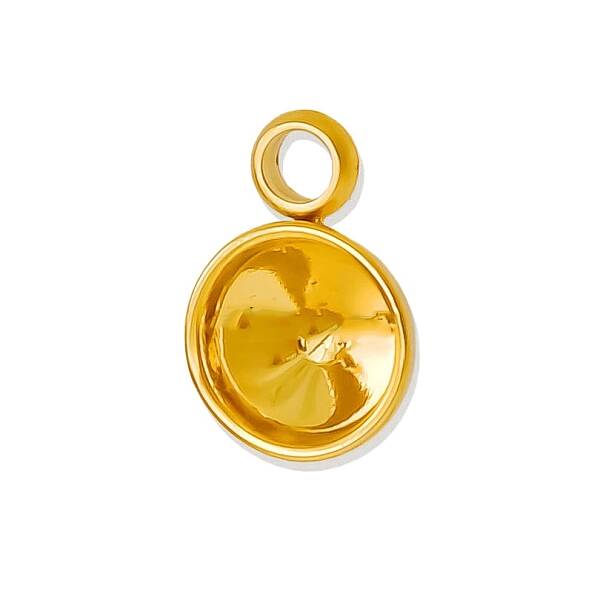 304 Stainless Steel Pendant Cabochon Settings