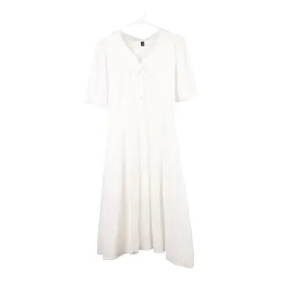 Cloris Maat Dress - Large White Polyester