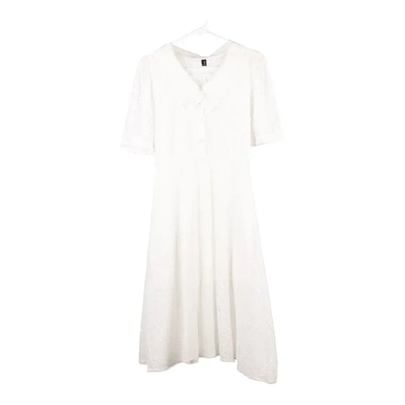 Cloris Maat Dress - Large White Polyester