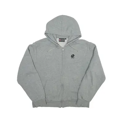 LOTTO Hoodie Grey Full Zip Mens XL