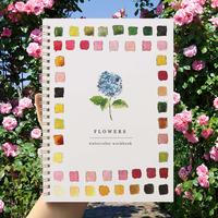 Flower Pattern Watercolor Book, 1 Count Flower Pattern Watercolor Workbook, Coloring Book, DIY Painting Supplies for Home Dec...