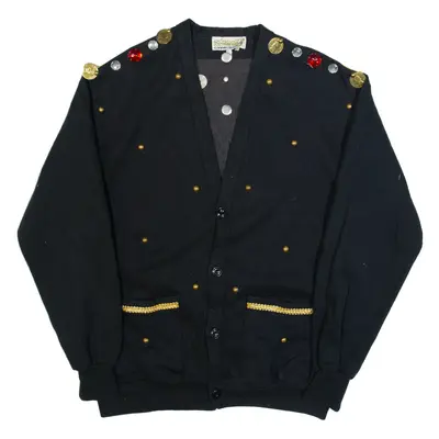 STUD Beaded Womens Jacket Black 90s L