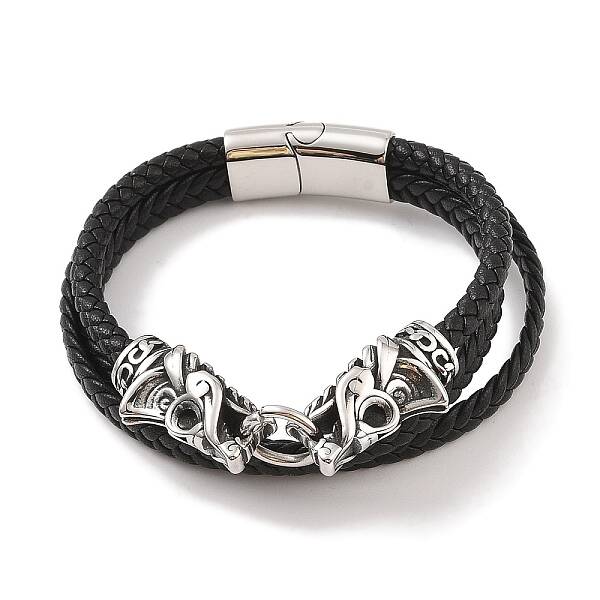 Braided Microfiber Leather Multi-strand Bracelets