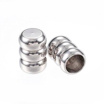 Tarnish Resistant 201 Stainless Steel Cord Ends