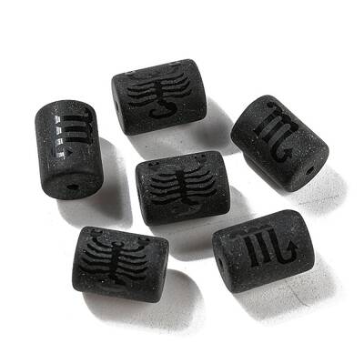 20Pcs Frosted Glass Beads