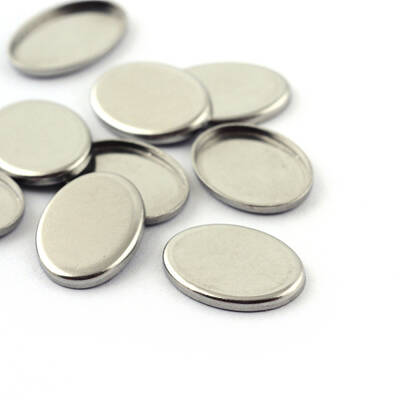 Tarnish Resistant 304 Stainless Steel Plain Edge Bezel Cups