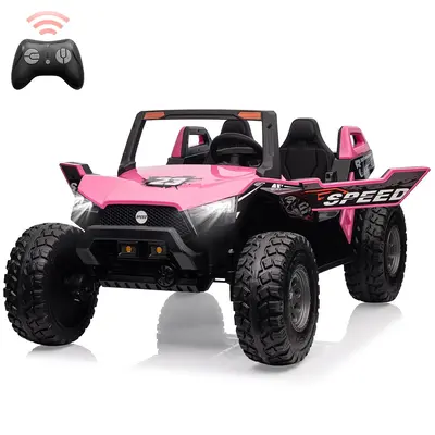 Garvee Ride - P Series: 24V 2-Seater Ride-On UTV: Remote Control, 4WD Motors, 21 Seats + Foldable Seat, 15.4 EVA Wheels, Mu...
