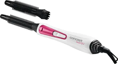 Concept Beautiful Kf1310 Hair Dryer Curling Iron White + Pink 1 Pcs