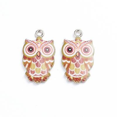 Alloy Enamel Pendants