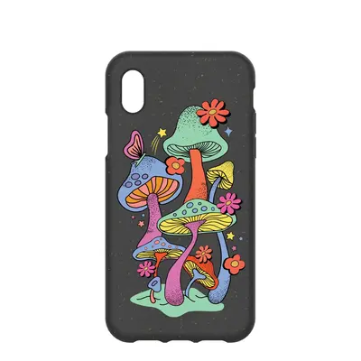 Black Magical Forest iPhone XR Case