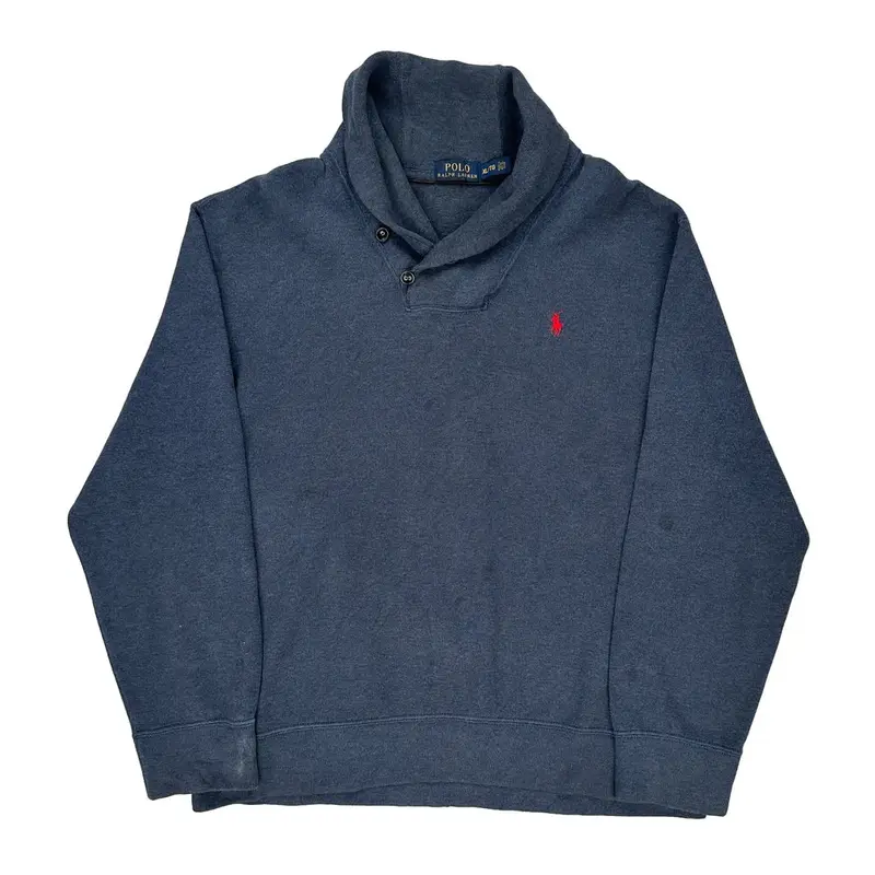 Ralph Lauren Jumper - XL Blue Cotton