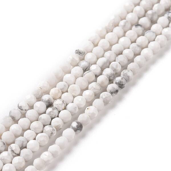 Natural Howlite Beads Strands