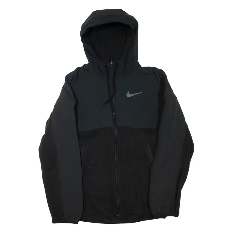 NIKE Mens Jacket Black Hooded S