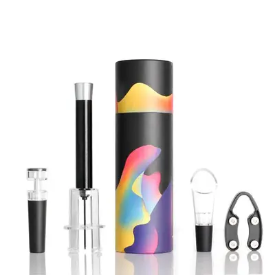 Manual Wine Opener Set, Portable Multifunctional Bottle Cap Remover, Kitchen Gadgets For Daily And Party