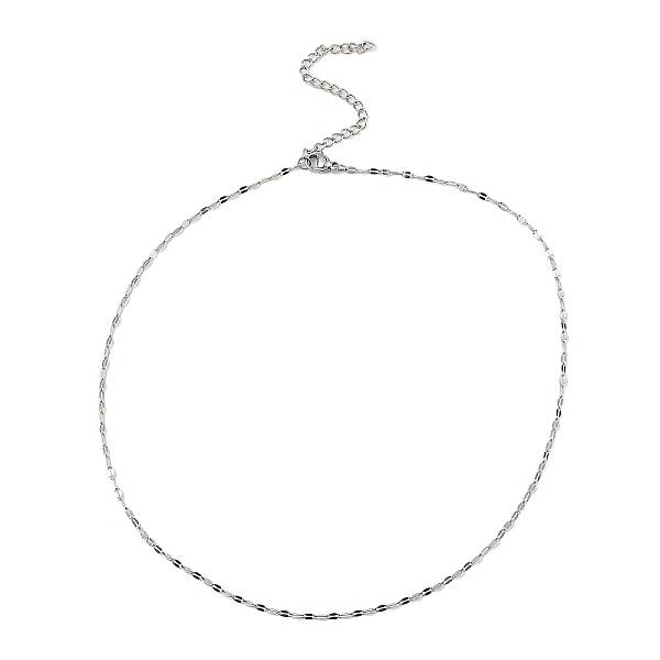Non-Tarnish 10Pcs 304 Stainless Steel Dapped Chain Necklaces Set