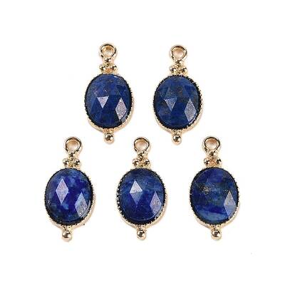 Natural Lapis Lazuli Faceted Pendans
