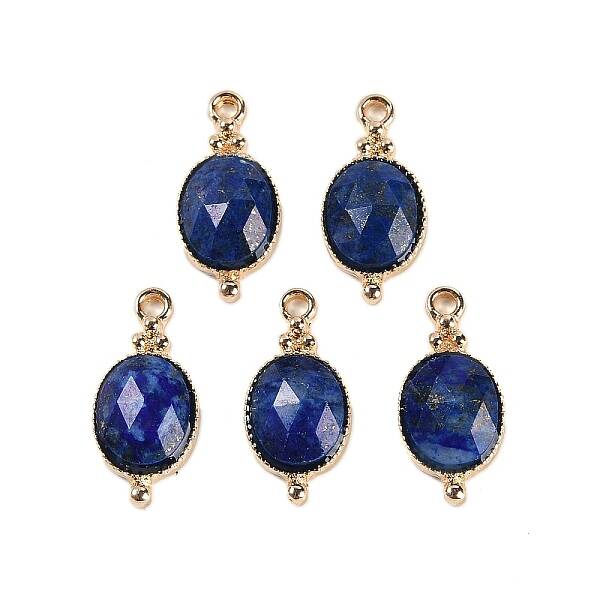 Natural Lapis Lazuli Faceted Pendans