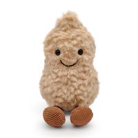 Cute Peanut Shaped Plush Toy, Soft Stuffed Smile Peanut Plush Toy, Plush Peanut Pendant Doll, Nut Food Plushie Pillow Doll, P...