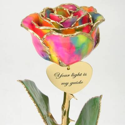 A Mother's Light 11 Personalized 24k Gold Rose Gift