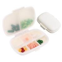 Portable 8-compartment Pill Box, 1 Pcs Pill Container with Removable Lid & Lock,Household Pill Organizer for DailyMedicine, S...