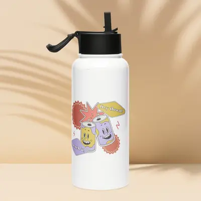 Quench Your Style: Good Vibes Hydration Bottle