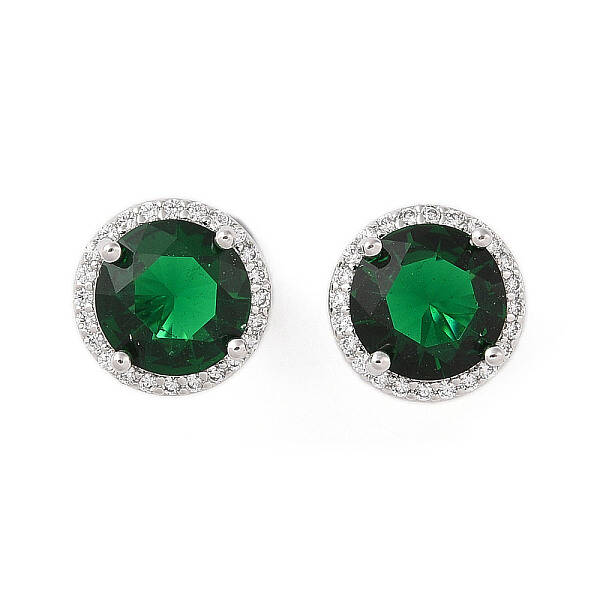 Rack Plating Brass Micro Pave Cubic Zirconia Earrings