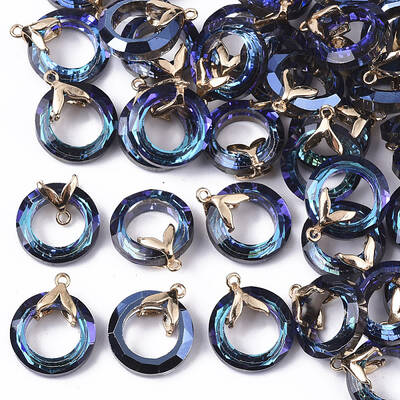 Electroplate Glass Pendants