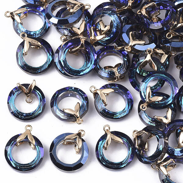 Electroplate Glass Pendants