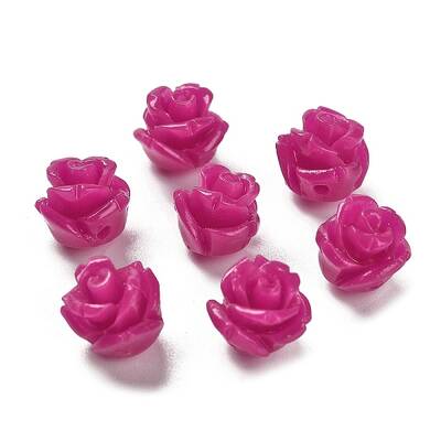 Synthetic Coral Carved Beads