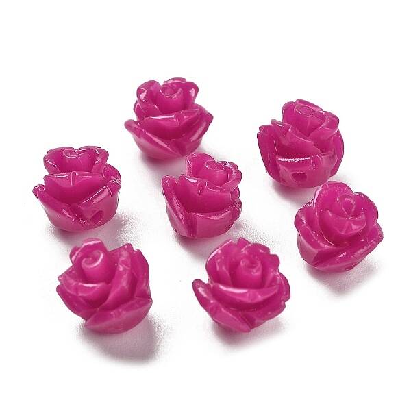 Synthetic Coral Carved Beads