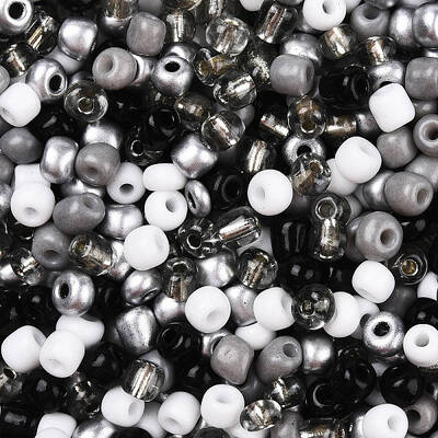 Opaque & Transparent Inside Colours Glass Seed Beads