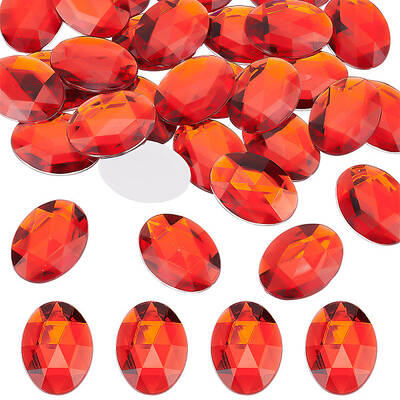 Flat Back Acrylic Rhinestone Cabochons