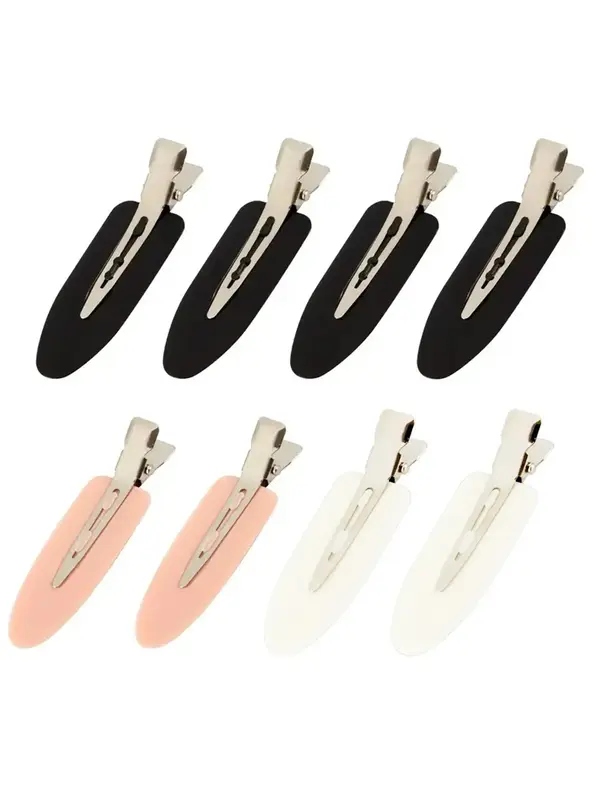 None Crease Hair Clips, Seamless Daily Makeup Hairstyle Wavy Bangs Hair Clips, Casual Summer Outfits 2024 Alloy Hair Accessor...
