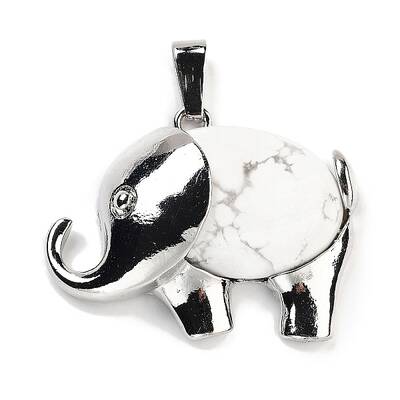 Natural Howlite Pendants