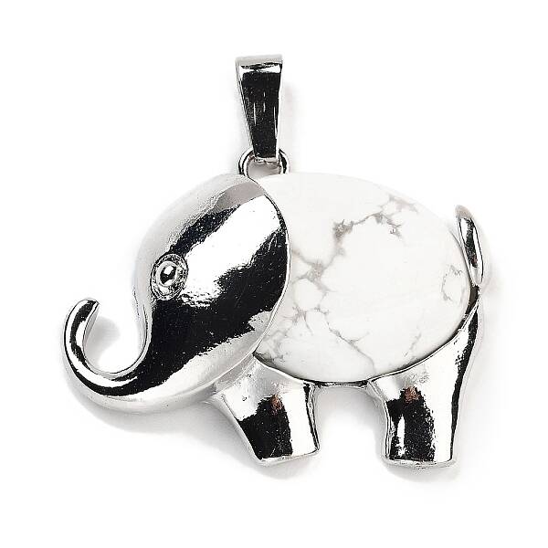 Natural Howlite Pendants