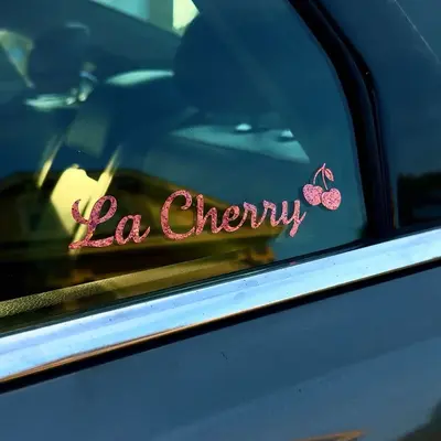 La Cherry Car Decal - Personalized Car Decoration